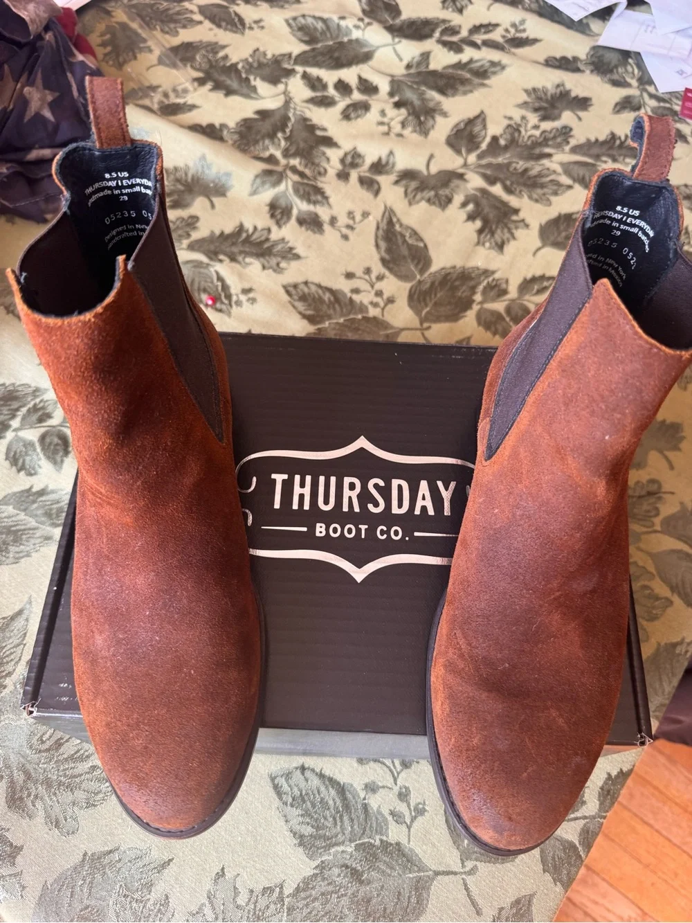 Thursday Boot Company Duchess Chelsea Boots in Caramel Brown